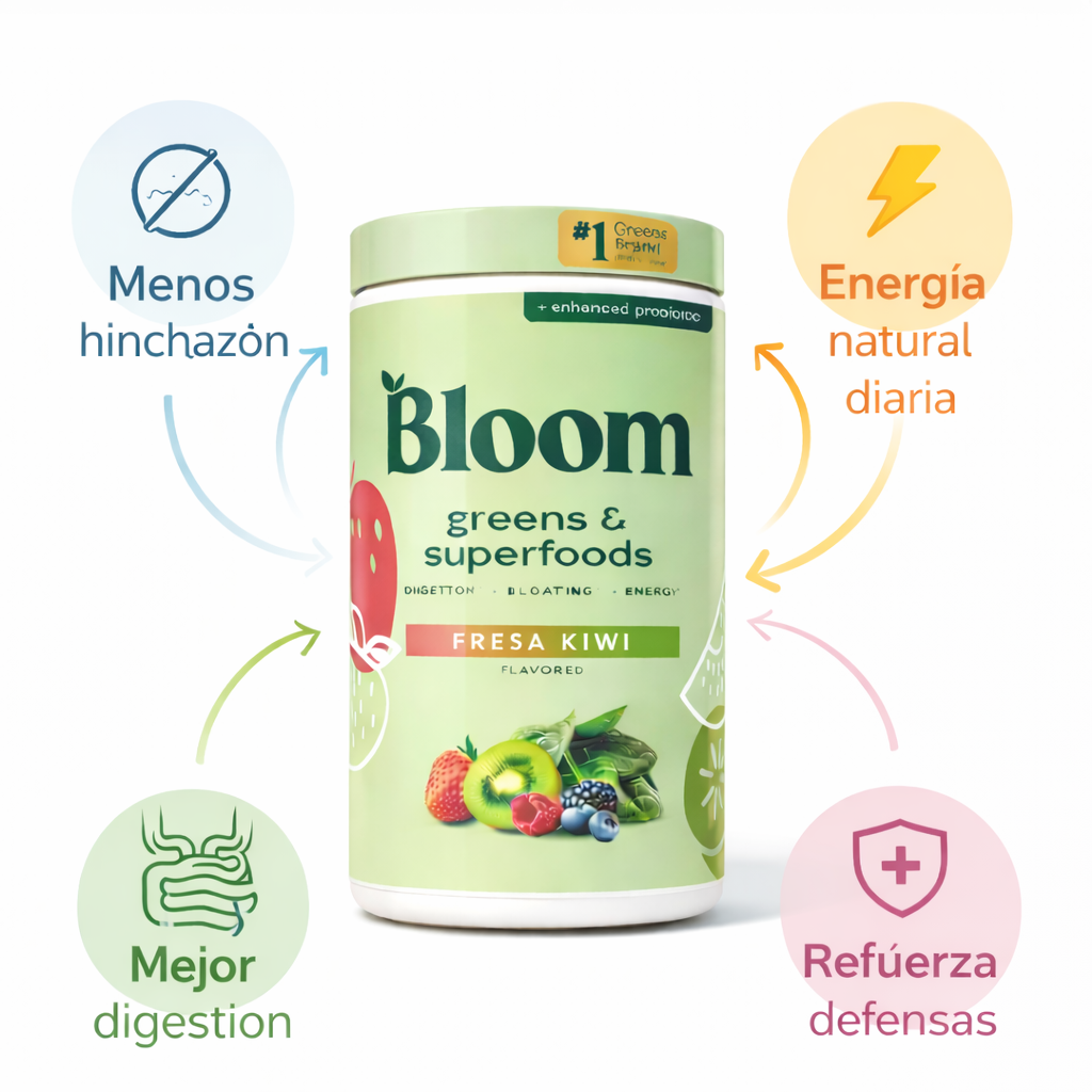 Bloom Greens: Menos hinchazón, digestión ligera diaria