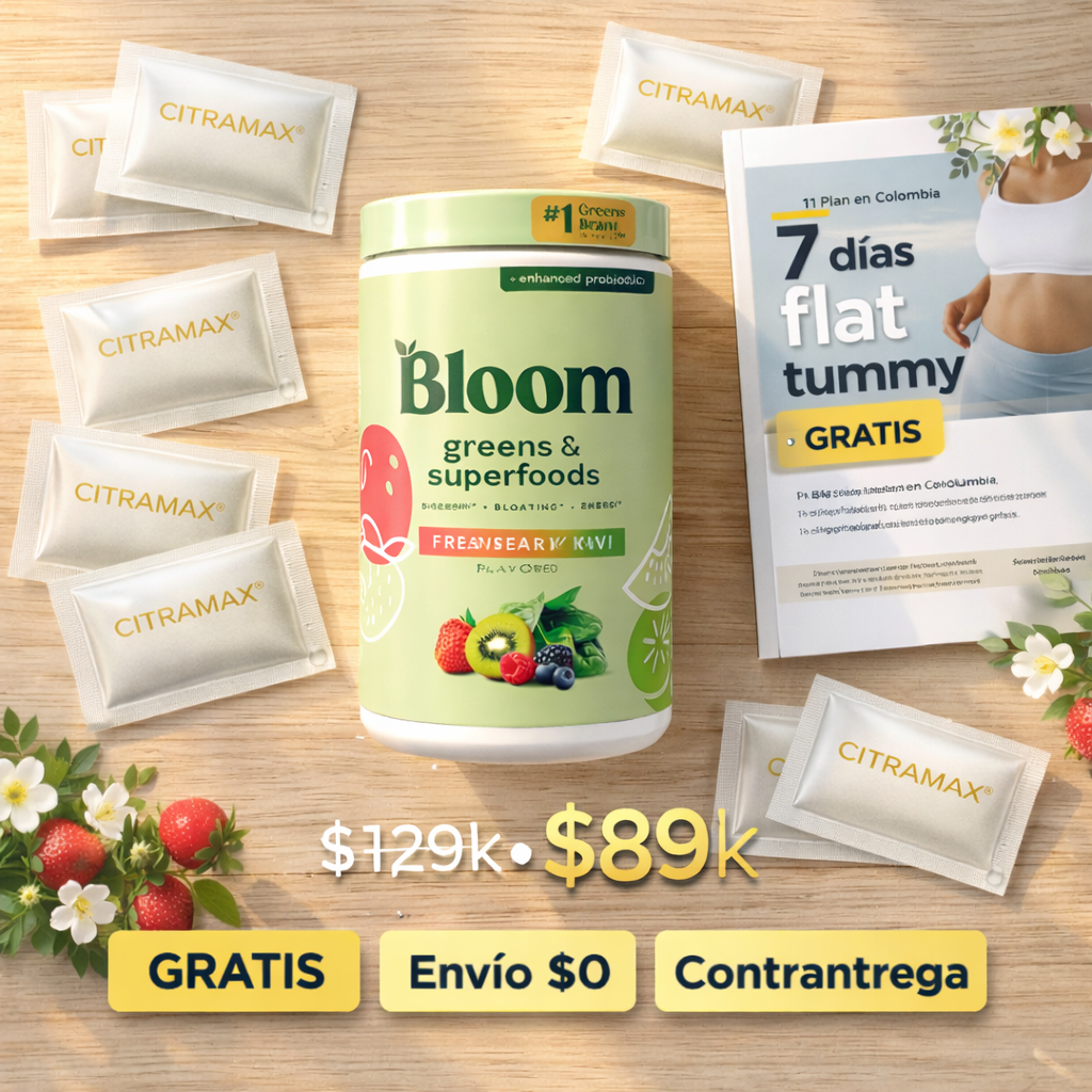 Bloom Greens: Menos hinchazón, digestión ligera diaria